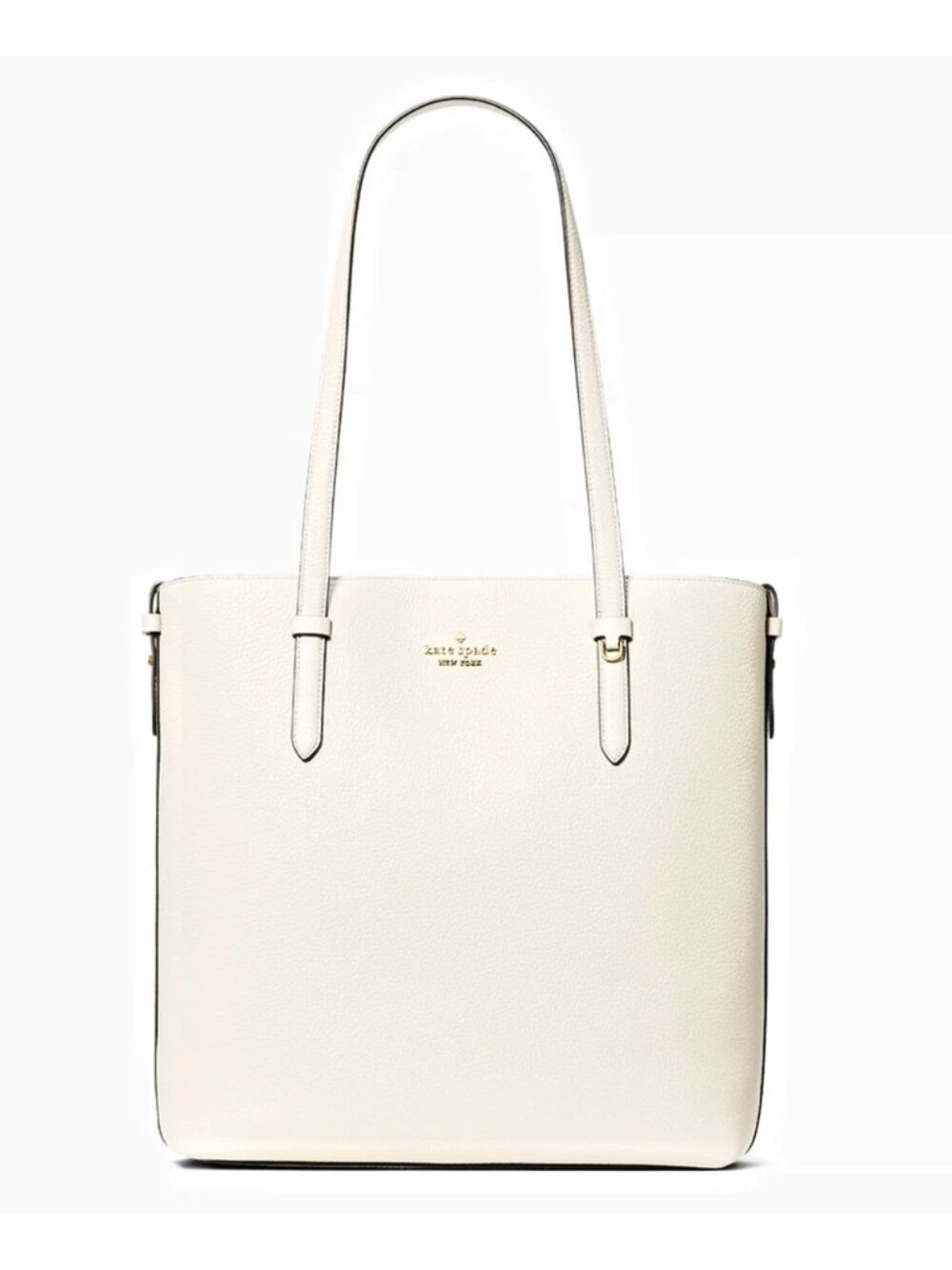 New Kate Spade Juliette Pebble Leather Medium Tote Meringue